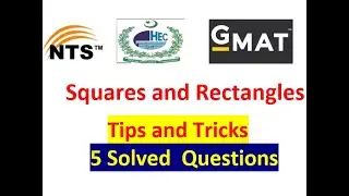 Squares and Rectangles Basics | Pakistani Tests | Tips and Tricks