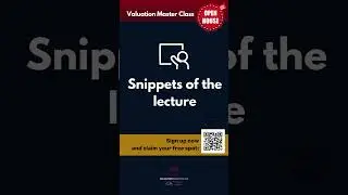 OPEN HOUSE Valuation Master Class  #financialanalysis #valuation #assetmanagement #valueinvesting
