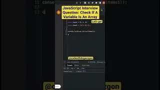 JavaScript Interview Question: Check If A Variable Is An Array 