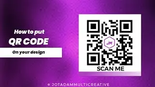 👉 How to put Qr code on your design | Smartphone design| #qrcode #design #logo
