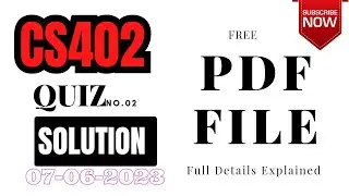 CS402 quiz 2 2023 || Get Full marks in Quiz  || Attiq kundi || 07-06-2023