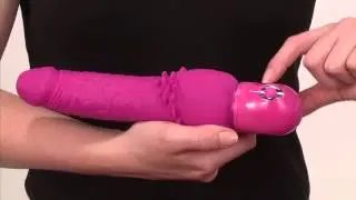 Водонепроницаемый виброфаллос со стимуляторами клитора Waterproof Power Stud Cliterrific Dong