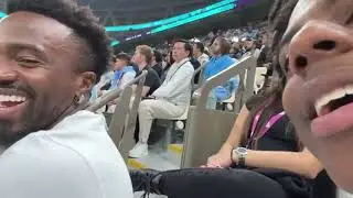 Ishowspeed meets Vini Junior at Argentina game 😱😂
