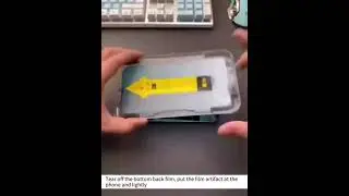 folii sticla QUANDES, cu sistem de montare Easy Install Kit compatibil cu iPhone 14 ProMax