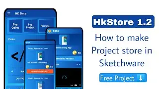 How to make Project Store in Sketchware | Sketchware Pro | Sketchware HkApps