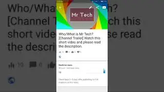 How to edit advanced settings of YouTube video from Android device.