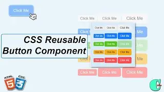 CSS Reusable Button |  HTML CSS Tutorial | CodeIsMine