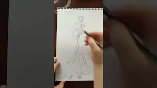 Фашн иллюстрация #fashionillustration #modestfashion #рисунок #дизайнер #мода#дизайн#sew #sketching