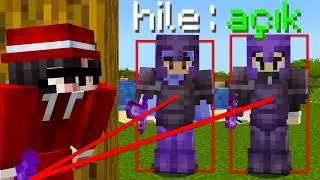 Minecraft'ta Arkadaşlarım Farkedene Kadar Hile Kullandım