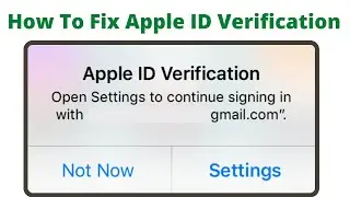 how to fix apple id verification error on apps store