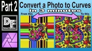 Part 2 Photo to curves with patterns in 3 min Affinity Photo tutorial
