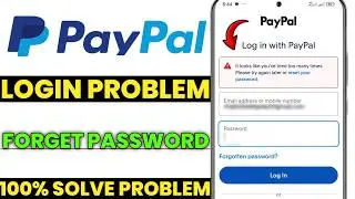 PayPal login It looks like you've tried too nany times Please try again later or reset your password