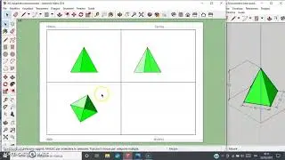 PROIEZIONE ORTOGONALE DI UNA PIRAMIDE A BASE QUADRATA.