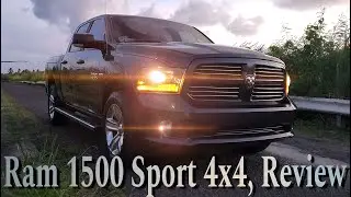 Review of a big modern truck 2014-2018 RAM 1500 SPORT CREW CAB 4X4