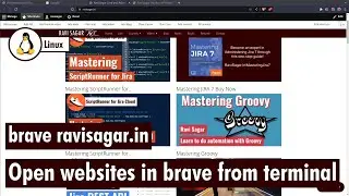 Open websites in brave from terminal