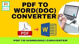 PDF To Word(Doc) Converter Bangla Tutorial || Rainbow IT Center || Shaidul Islam