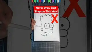 Never Draw Bart Simpson This Way! 😡 