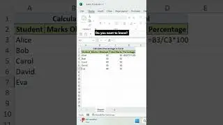 Percentage Errors in Excel | Quick Formula