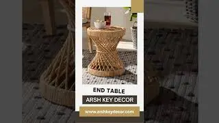 End Table | Rattan Table | Table Design #shorts