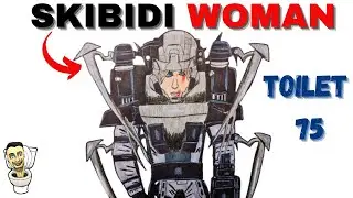 Como DIBUJAR la SKIBIDI WOMAN del Toilet 75 (Skibidi Toilet) How to DRAW SKIBIDI WOMAN HYBRID