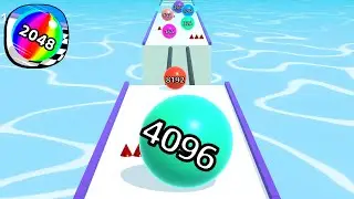 Ball Run 2048 - All Levels Gameplay Android, iOS ( Levels 2220 )