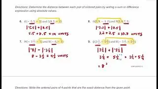 How to Find Horizontal & Vertical Distance on a Coordinate Plane