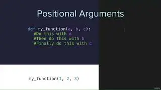 Positional vs. Keyword Arguments                           