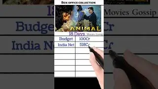 Animal Movie Box Office Collection #ranbirkapoor
