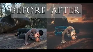 SPEED EDITING - Before & After - Below the weight of a Mountain - Photomanipulation