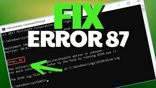 DISM Error 87 Unknown Option /Cleanup-Image | Solution PC | EASY WINDOWS 🔥✅