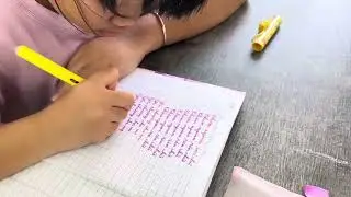 Búp măng non 7 tuổi luyện bút máy✍️✍️| Luyện Chữ Đẹp Cần Giuộc