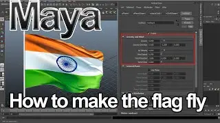 How to create and animate a flag with nCloth in Maya2012
