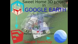 Export Sweet Home 3D object to Google Earth by Google Sketchup (with manual geolocation)