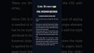 28. How do you add CSS styling in HTML?