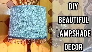 Beautiful DIY Lampshade Decor | Recycle Project | DIY Lampshade Decoration | Sparky Designs