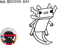 How To Draw Axolotl | Minecraft