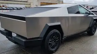 Test drive of the Tesla Cyber truck "Beast" 845hp 0-60 2.6 sec