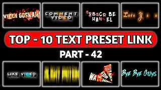 Text Presets Alight Motion | Text Effect Alight Motion | Text Animation Preset Alight Motion
