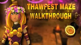 THAWFEST MAZE 2022 full walkthrough in School of Dragons