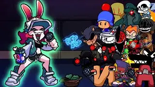 FNF Soda Pop (VS Skalet Soda) But ALL the Characters Sing Together 🎤 Graffiti Groovin' (HALLOWEEN)