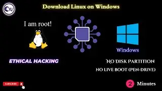How to download Linux on Window | 3 Ways| No Live boot | No disk partition | In 2 minutes #kalilinux