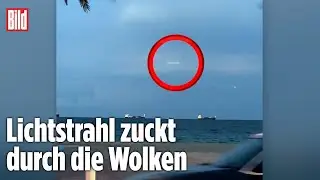 Schock-Moment am Himmel: Düst hier ein Ufo durch ein Gewitter?