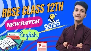 😍Rbse class 12th syllabus 2024-25 / 12th class english syllabus 2024-25 / 12th english syllabus