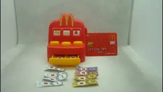 McDonald's Happy Meal Let's Play Spinning Menu Cash Register unboxing and review