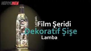 Led Işıklı Film Şeridi Dekoratif Şişe Lamba