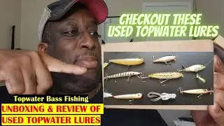 bass fishing tackle unboxing | Used Topwater Tackle Unboxing #tackleunboxing