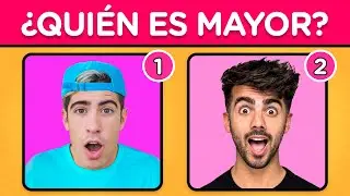 ADIVINA QUE YOUTUBER ES MAYOR 👶🏻🧓🏻| TRIVIA DE YOUTUBERS ✨| ADIVINA QUIEN TIENE MAS EDAD 🤩💖| YOU OCIO