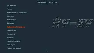 TDPnet introductory series