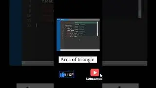 C Program to find area of triangle // C programming // C tutorials