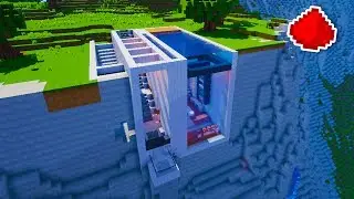 Minecraft - Cliff Side Modern Redstone House